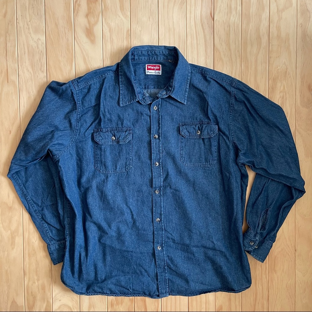 Wrangler mens denim shirt